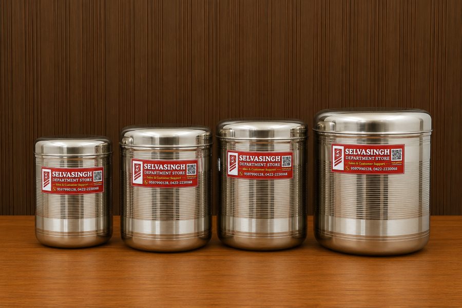 Selvasingh Department Store steel storage containers