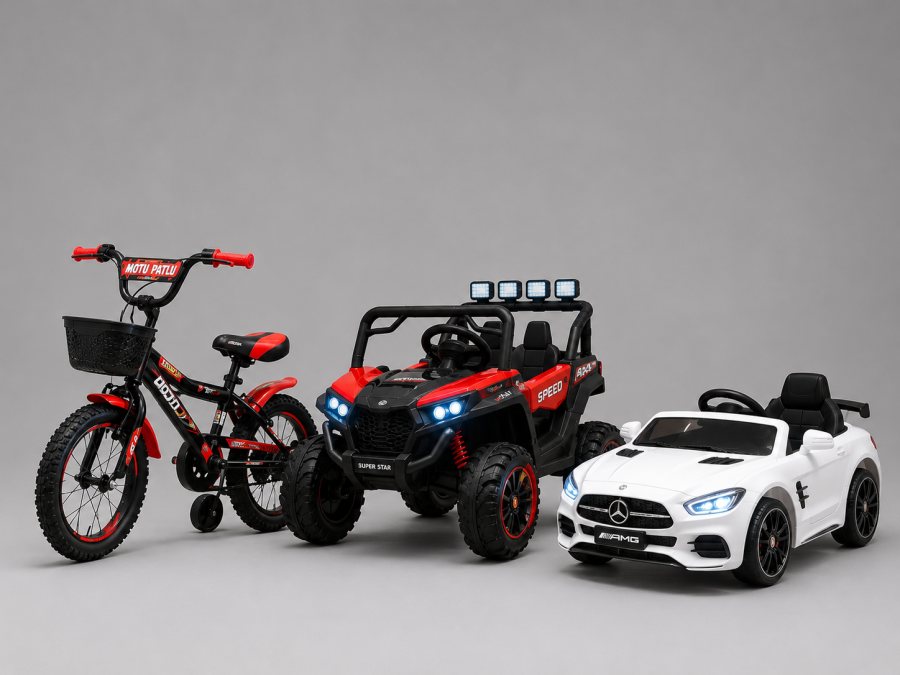 Kids Bicycle And Ride-On Cars