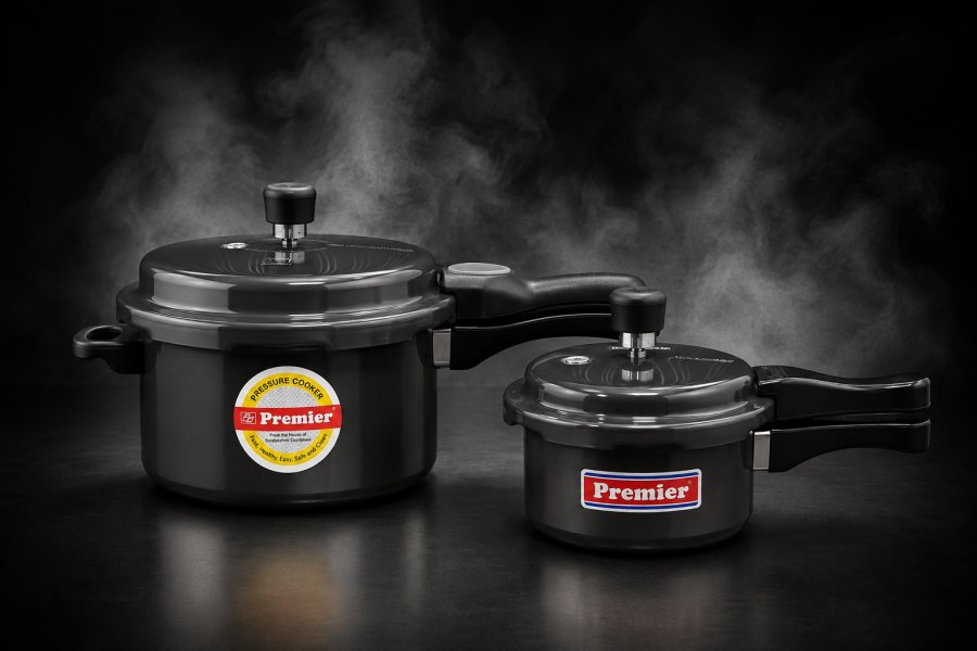 Premier Black Outer Lid Pressure Cookers